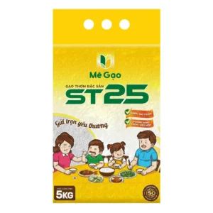 Gạo thơm đặc sản Mê Gạo ST25 túi 5kg