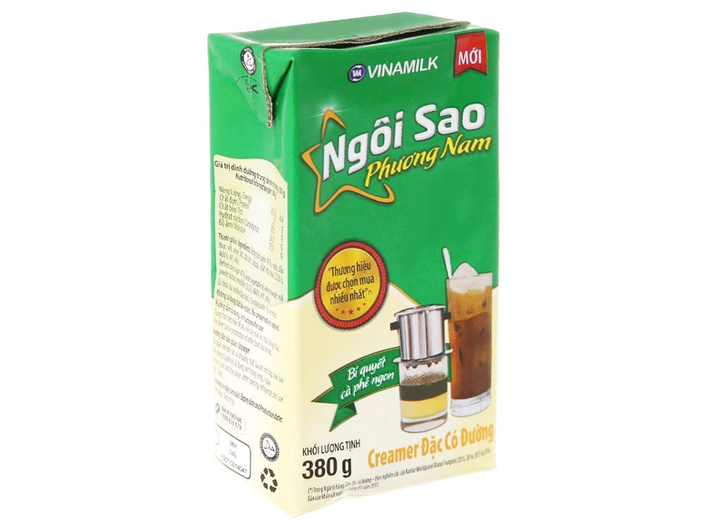 Kem đặc có đường Ngôi sao Phương Nam Xanh lá hộp 380g