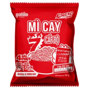 Alternative view of Lốc 10 gói mì cay Koreno Jumbo 7 cấp độ vị chua cay 101g