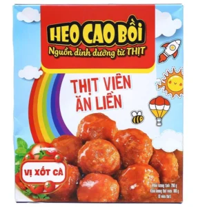 Thịt heo viên Heo Cao Bồi ăn liền vị xốt cà Masan 200g