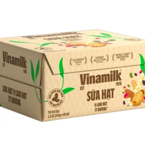 Thùng 24 hộp sữa hạt ít đường Vinamilk 9 loại hạt 180ml